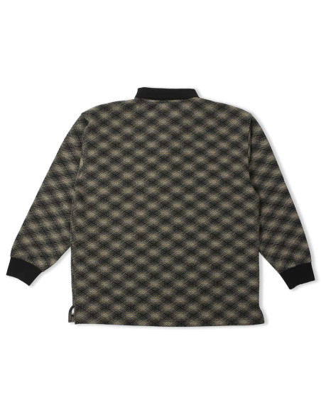Theories Brand ESP Longsleeve Polo Shirt Black/Lilac