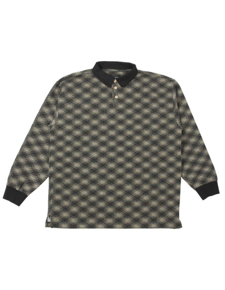 Theories Brand ESP Longsleeve Polo Shirt Black/Lilac