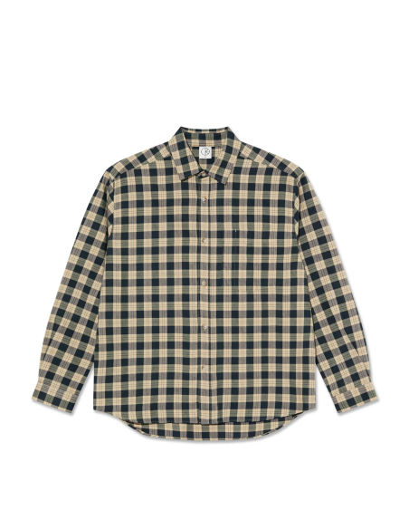 Mitchell LS Shirt -Teal/Butter