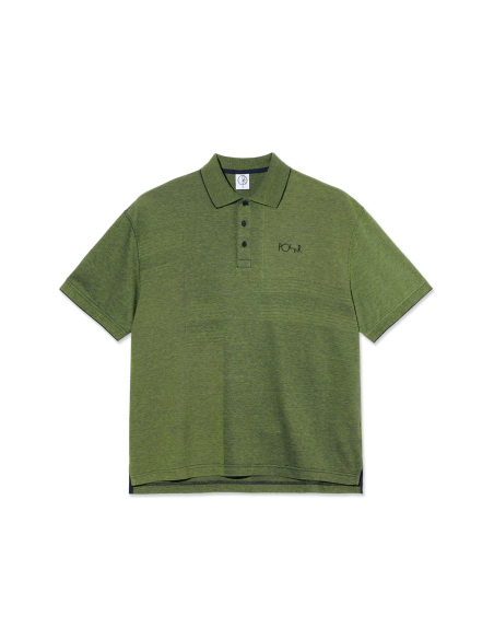 Surf Polo Shirt | Pique - Green/Blue