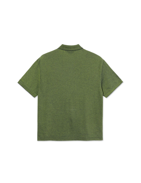 Surf Polo Shirt | Pique - Green/Blue
