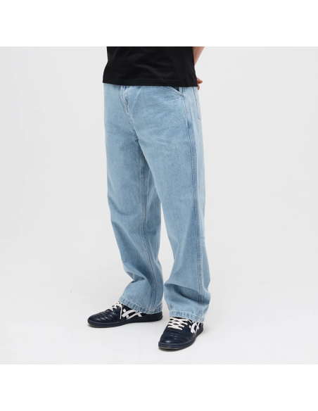 Passport Workers Club Classic Jean - Washed Light Indigo