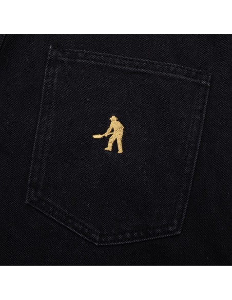 Workers Club Denim Short - Washed Black