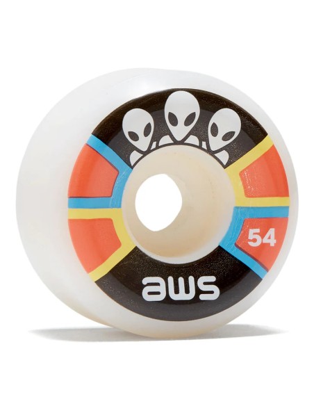 AWS Triad 95a Skateboard Wheels - White - 54mm