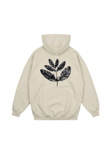 Feather Hoodie - Sand